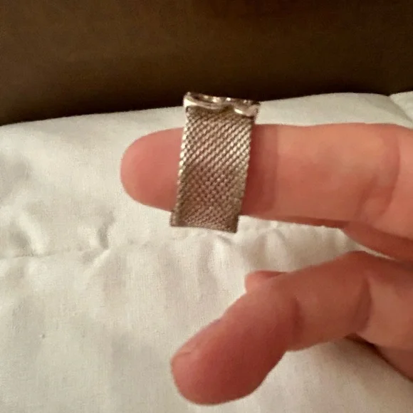 Tous Silver Mesh Ring with Silver Bear Motif - Picture 5 of 7